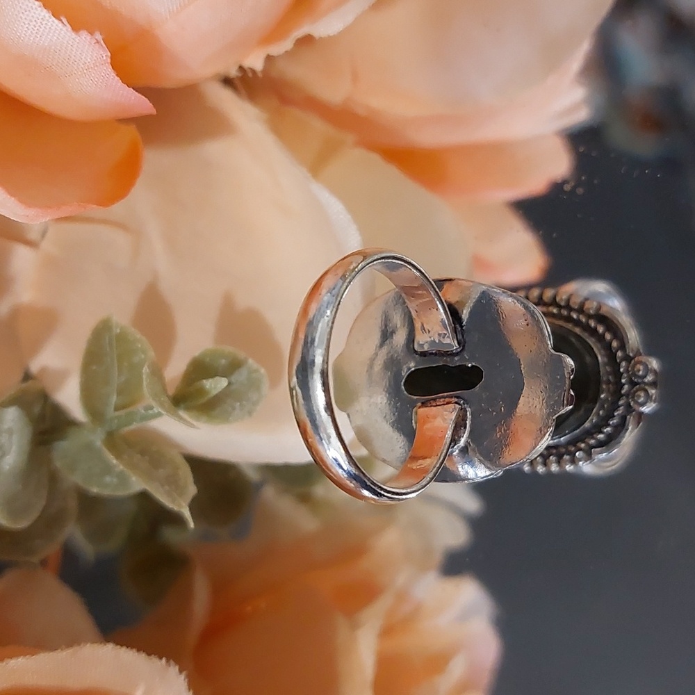 Laboradorite Stone 925 Silver Ring - 9 - Picture 3 of 6